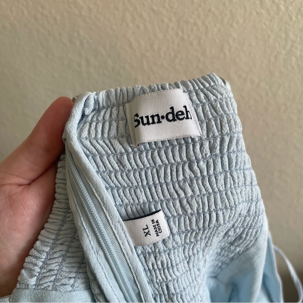 Sun-deh/Aritzia Light Blue Midi Dress - Picture 8 of 10